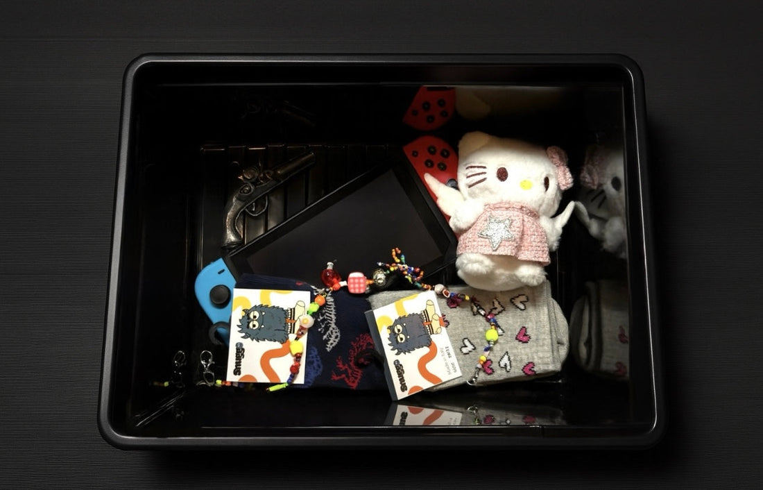 Child wearing comfortable Italian-made socks for active play