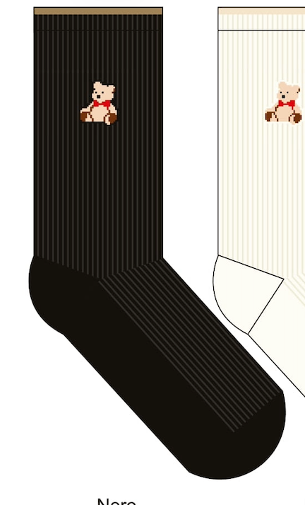 Ponožky se vzorem medvídka 🧸