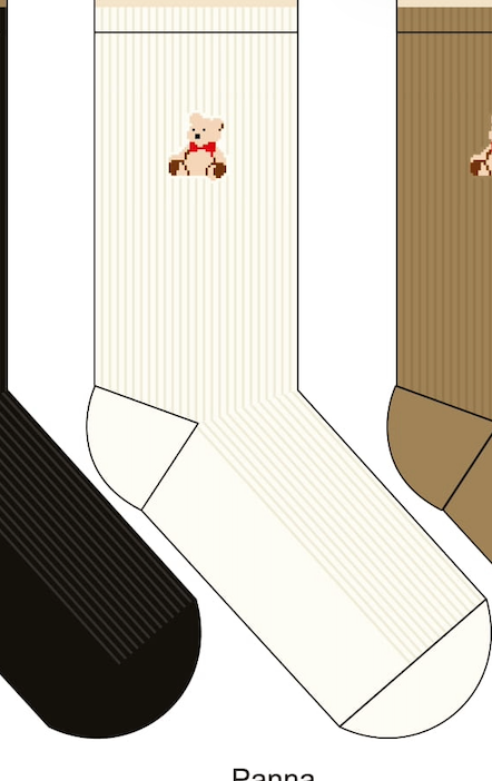 Ponožky se vzorem medvídka 🧸