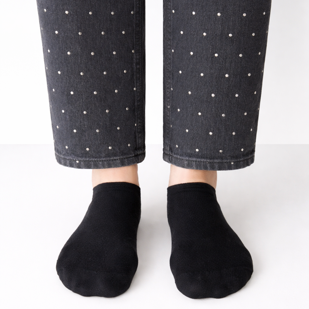 Nízké ponožky Snuggo - bavlněné unisex ponožky modré černé šedé bílé Praha Česká republika

