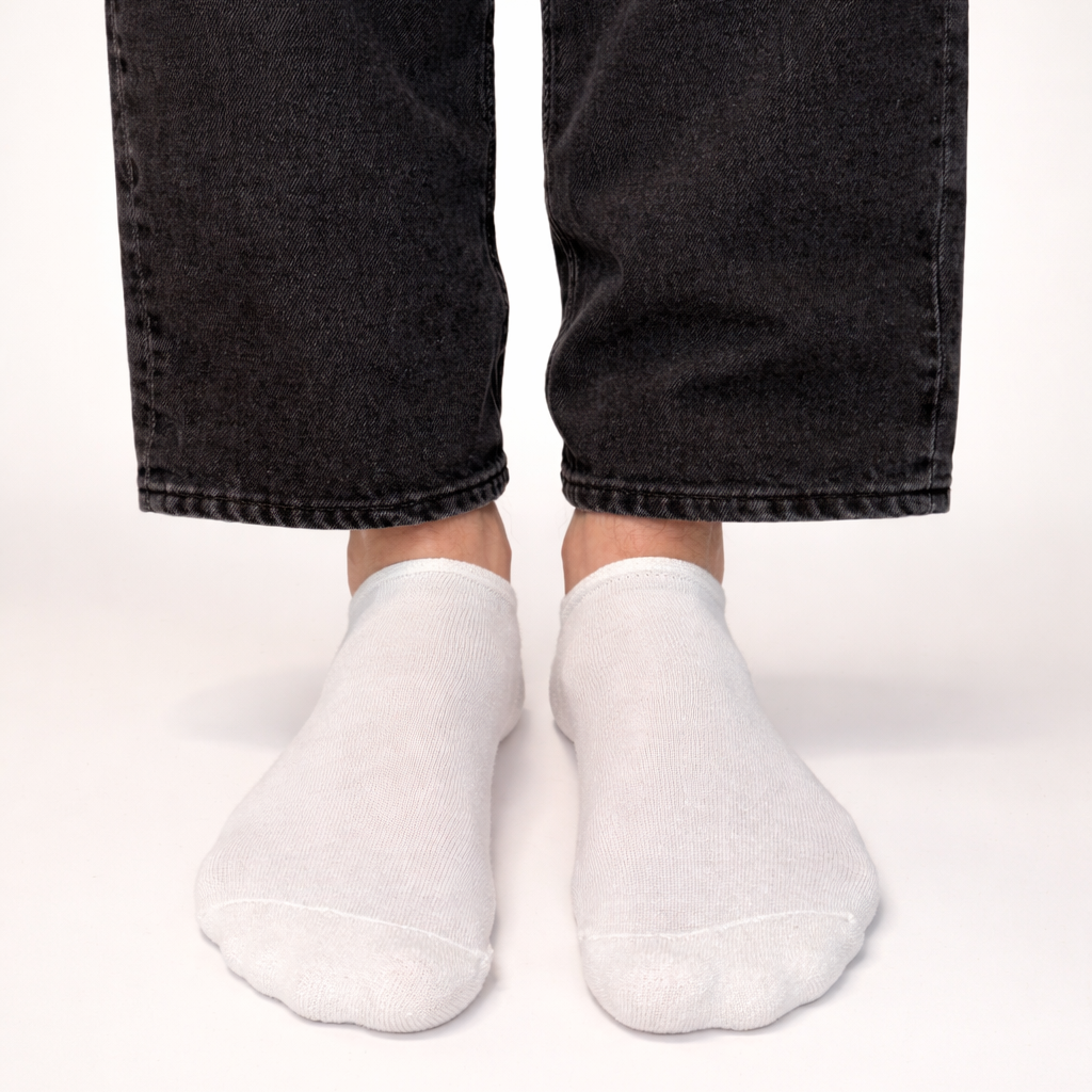 Nízké ponožky Snuggo - bavlněné unisex ponožky modré černé šedé bílé Praha Česká republika

