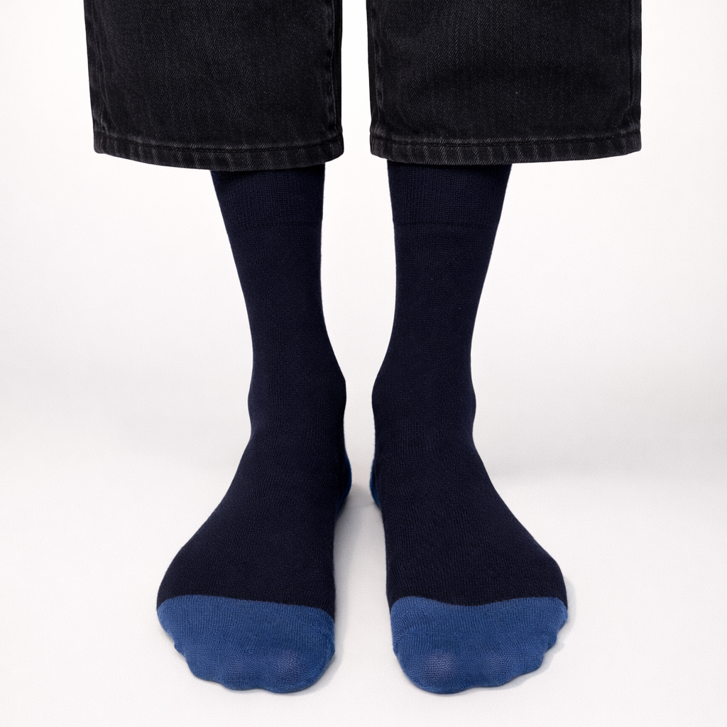 Pánské vzorované ponožky Snuggo - bavlněné ponožky pro muže šedé modré hnědé Praha Česká republika

