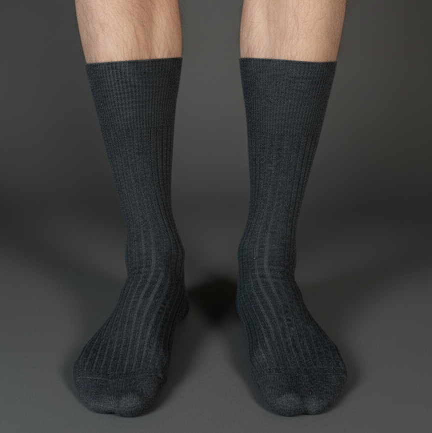 Vysoké ponožky bez tlaku Snuggo bavlněné - pánské ponožky modré černé šedé prodyšné pohodlné Praha Česká republika

