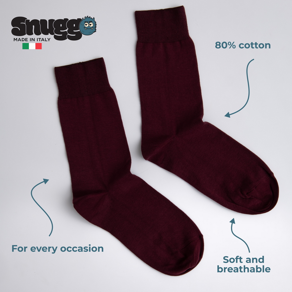 Unisex bavlněné ponožky střední výšky Snuggo