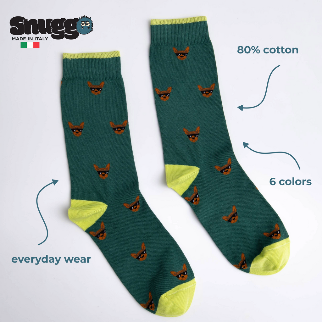 Ponožky se vzorem pejsků pro muže i ženy - Snuggo